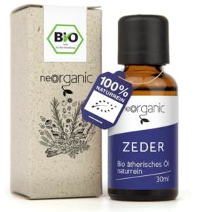 NeoOrganic® Bio Zedernöl (Cedrus atlantica) 100% naturreines Zedernholzöl gewonnen aus dem Holz der Atlaszeder – zum Auffrischen von Zedernholz – ätherische Öle Zeder - ätherisches Duftöl
