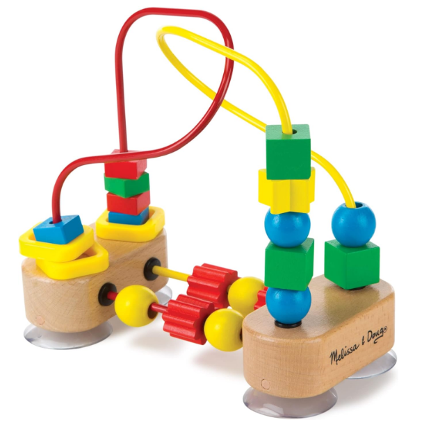 Melissa, Doug First Bead Maze , Developmental Toy , Motor Skills , 3+ , Multicolor, 19.685 cm H x 9.525 cm W x 17.78 cm L