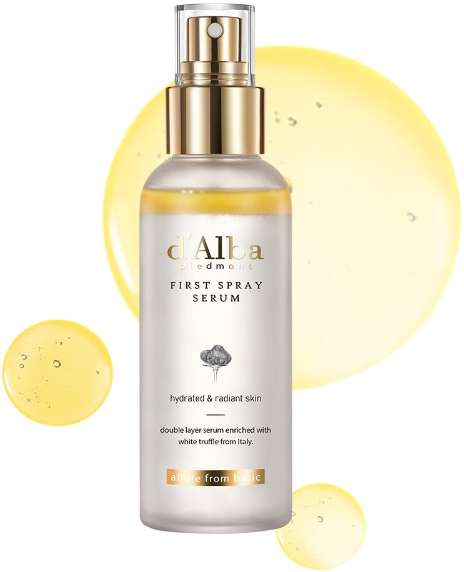 d'alba Italian weiß Trüffel First Spray Serum Sprühen Serum, Feuchtigkeitsspendendes-GesichtsSprühen