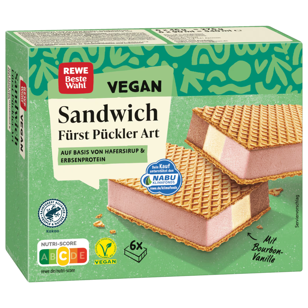 REWE Beste Wahl Sandwich Fürst Pückler Art vegan 6x90ml